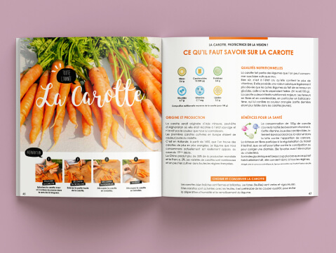 Recette de cuisine avec des carottes
