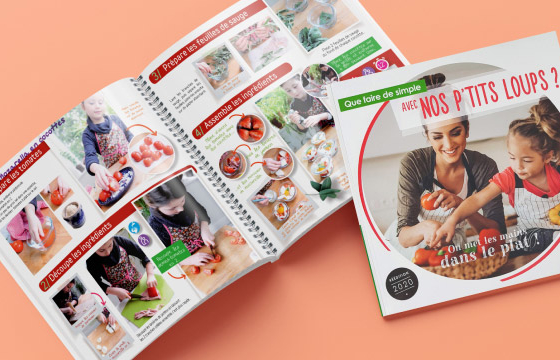 Livre de recettes de cuisine avec les enfants