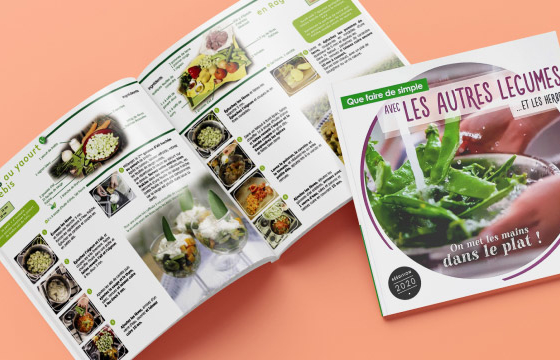 Livre de recettes à base de légume et herbes